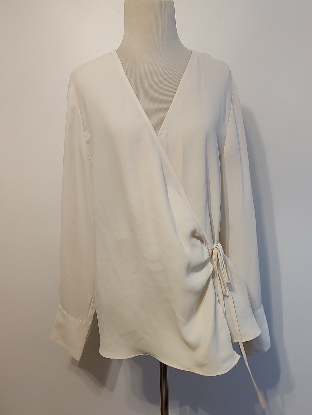 Loft Wrap Blouse - Cream